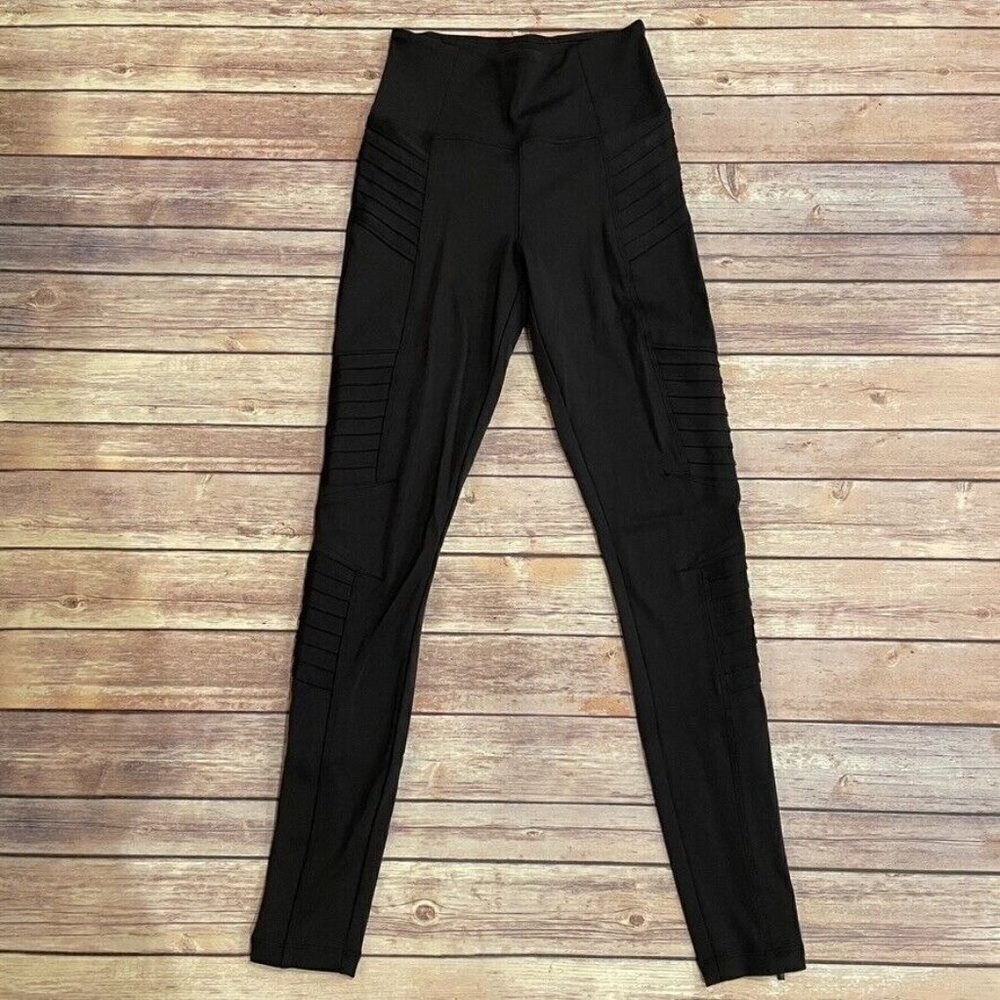 Athleta Delancy Moto Tights Leggings - Picture 2 of 10
